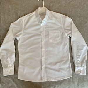 Peter Manning Weekend Oxford, White, Size 3 Slim
